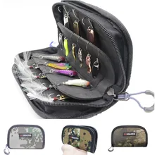 Сумка для рыбалки, водонепроницаемая, переносная, нейлоновая, с блестками, рыболовные приманки, крючки, снасти, сумка для хранения, чехол, органайзер, контейнер 15*10*4 см