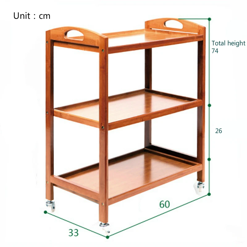 Ретро деревянная тележка для салона красоты прочная барбершоп многофункциональная тележка Бытовая полка передвижная тележка с выдвижными ящиками - Цвет: C