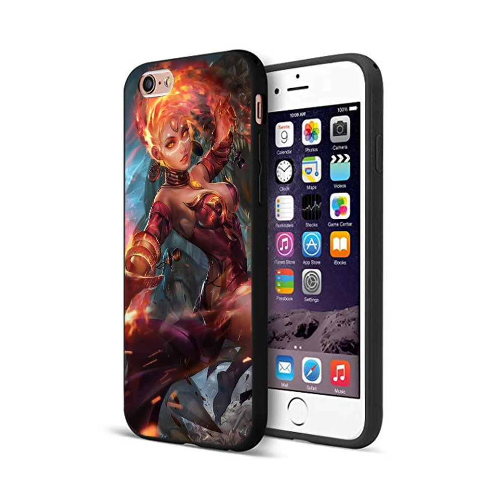 Черный ТПУ чехол для iphone 5 5s se 6 6s 7 8 plus x 10 силиконовый XR XS 11 pro MAX case dota 2|Бамперы| |