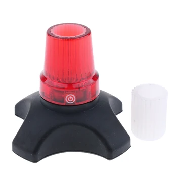 

Self Standing Quad LED Replacement Rubber Tip For Cane Walking Stick Crutch 3/4 in 5/8 inch Red Blue White