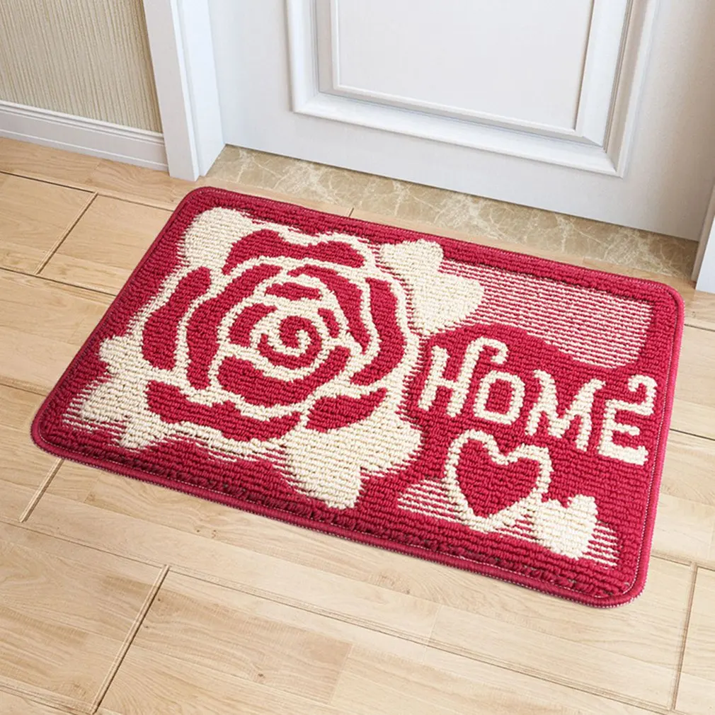 Винтажный цветочный Печатный домашний коврик для ванной комнаты, коврик для ванной комнаты, Противоскользящий коврик для балкона, коврик для кухни