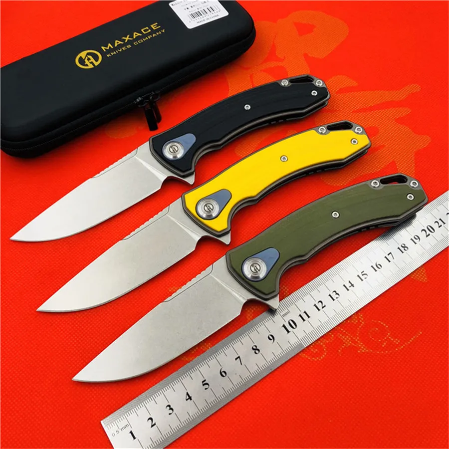 

MAXACE balance original folding knife G10 handle M390 steel wash small folding knifes outdoor camping fishing tools