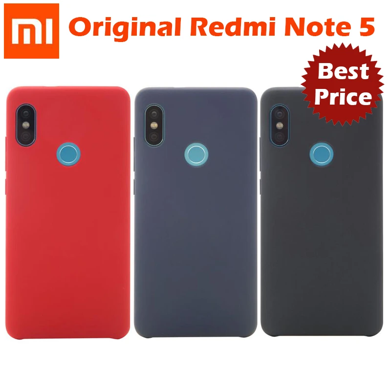 Original Xiaomi Redmi note 5 case Global Version note5 back cover hard pc + fabric soft inner fiber case Redmi note 5 pro case