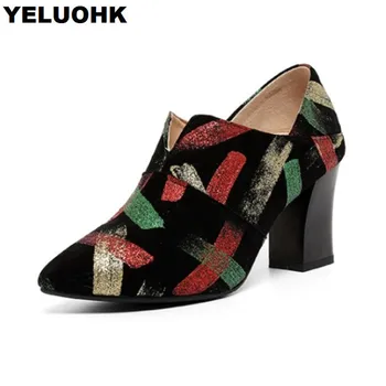 

Brand New Genuine Leather Shoes Women High Heels Fashion Slip On Ladies Shoes Pumps Sexy Shoes Women Platform High Quanlity