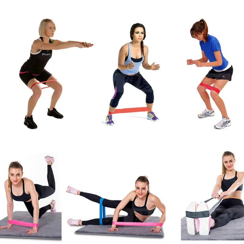 

6 Colors Yoga Set Of Expanders Inner Rubber Bands Outdoor Fitness Equipment Pilates Sport Elastic Training Bands Sporting Goods