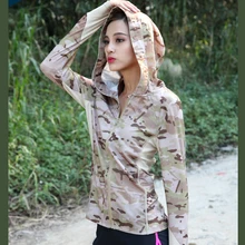 Multicam Arid женские толстовки MCA Женская Толстовка полиэфирная молния рубашка MCA дышащие толстовки женские Camo Sweashir