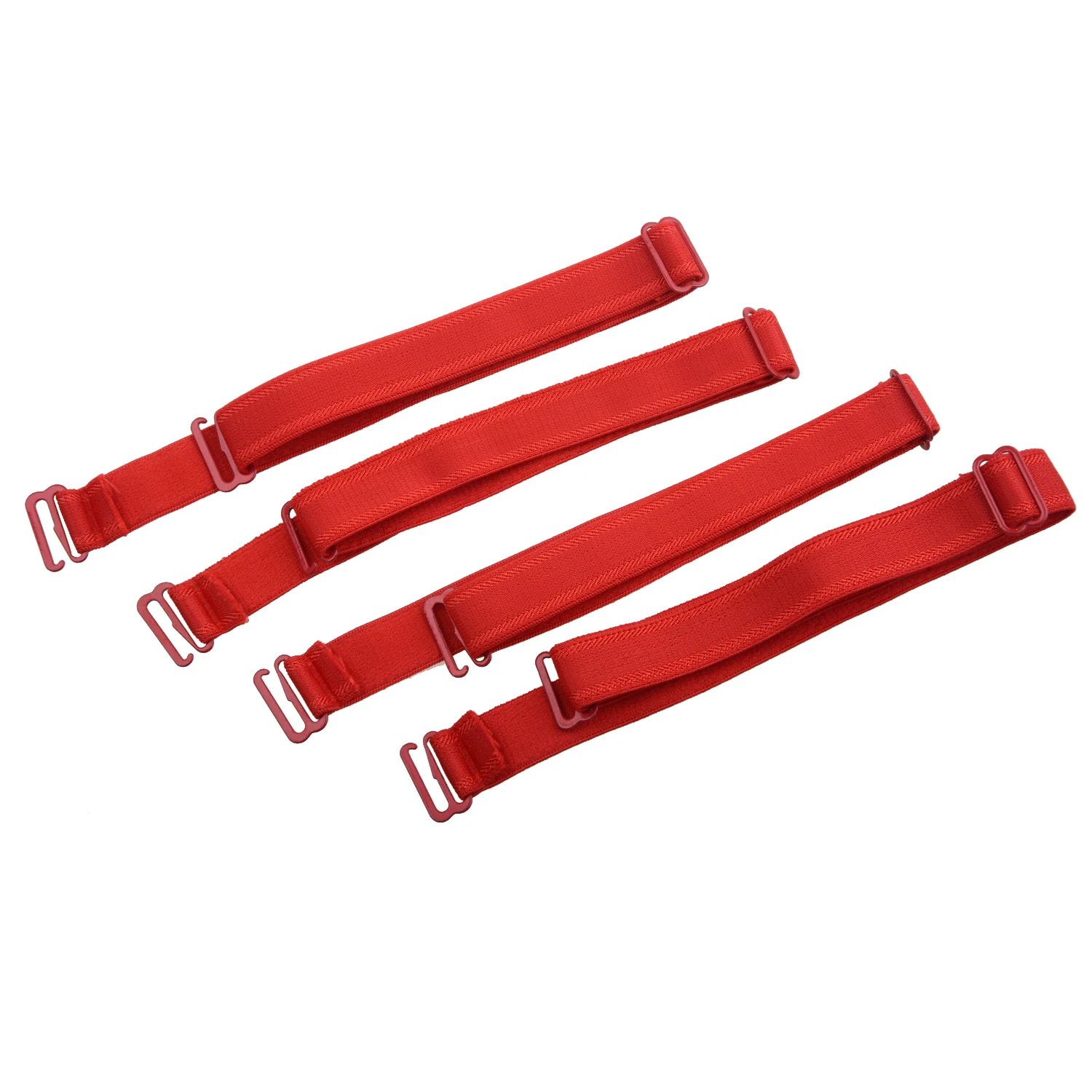 2 Pcs Detachable Red Bra Adjustable Elastic Soft Shoulder Strap on Alibaba Group