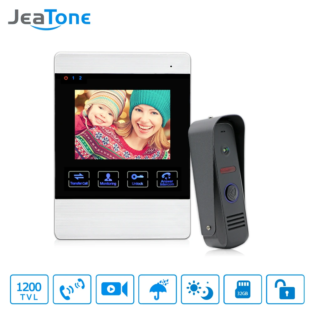 Buy JeaTone Door Video Cam Doorbell 1200TVL