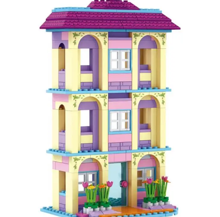 

LEGOINGS 361pcs Friends Series Romantic Villa Building Blocks DIY 3 in 1 figures Sets Educational Bricks girl Toys
