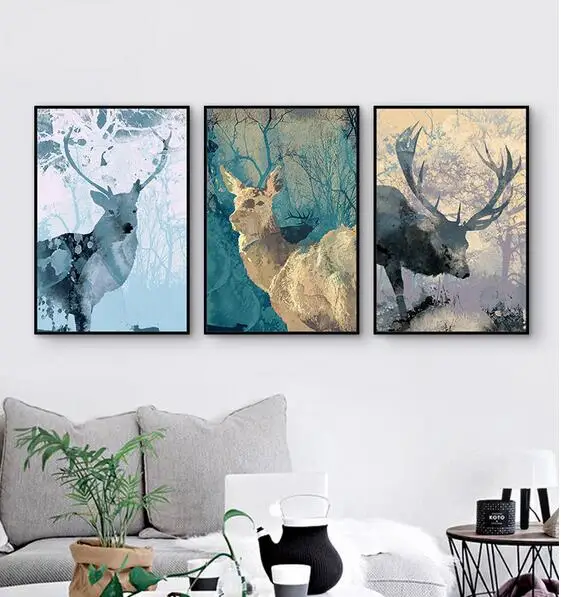 Modern A4 Art Print Poster Nordic Minimalist Wall Picture Cartoon Fish lighthouse Canvas Painting Kids Room Home Decor posters | Дом и сад