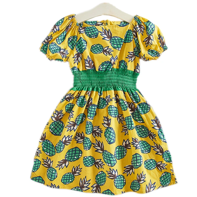 

2019 Summer Baby Girls Print Dress Kid Summer Beach Dress Girls School Princess Lovely Party Fashion Dress Kid Clothes
