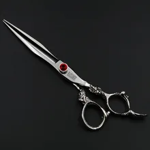 Tijeras de 7 pulgadas tijeras de pelo profesional tijeras de corte del peluquero peluquería estilo mango en forma de dragón