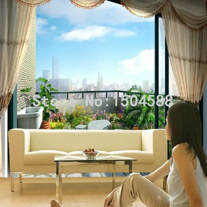 Moda personalizada Fora Da Janela Vista Do