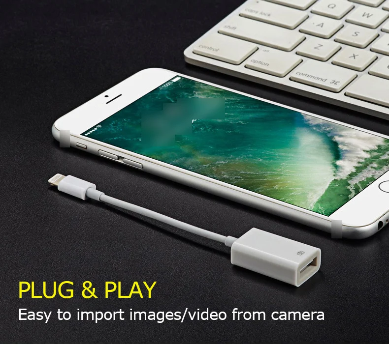 UTHAI C37 Lightning-USB адаптер для Iphone Ipad USB конвертер для камеры для чтения карт Lightning USB разъем