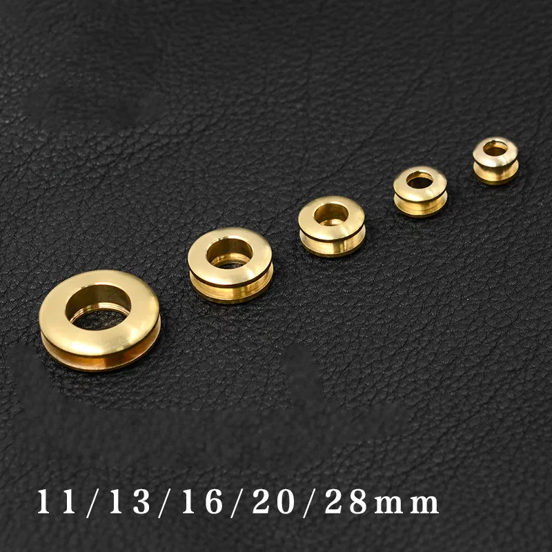 5pcs Solid Brass Arc Eyelet washer grommets Stud Rivet Screw Back for