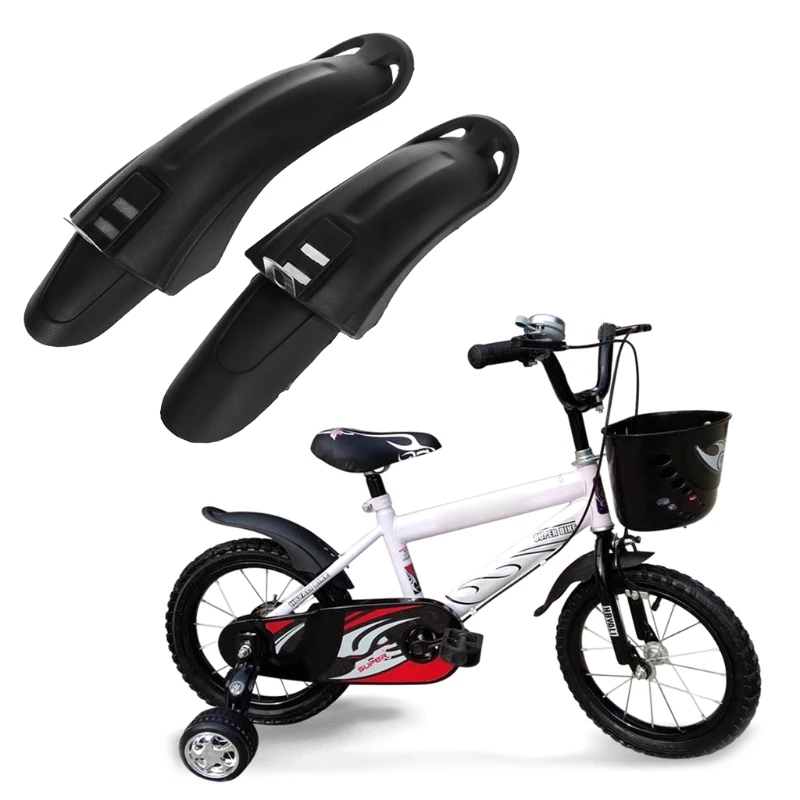 

1 Pair Bicycle Fender Mudguard Front Rear Dustproof For 12/14inch Children Bike