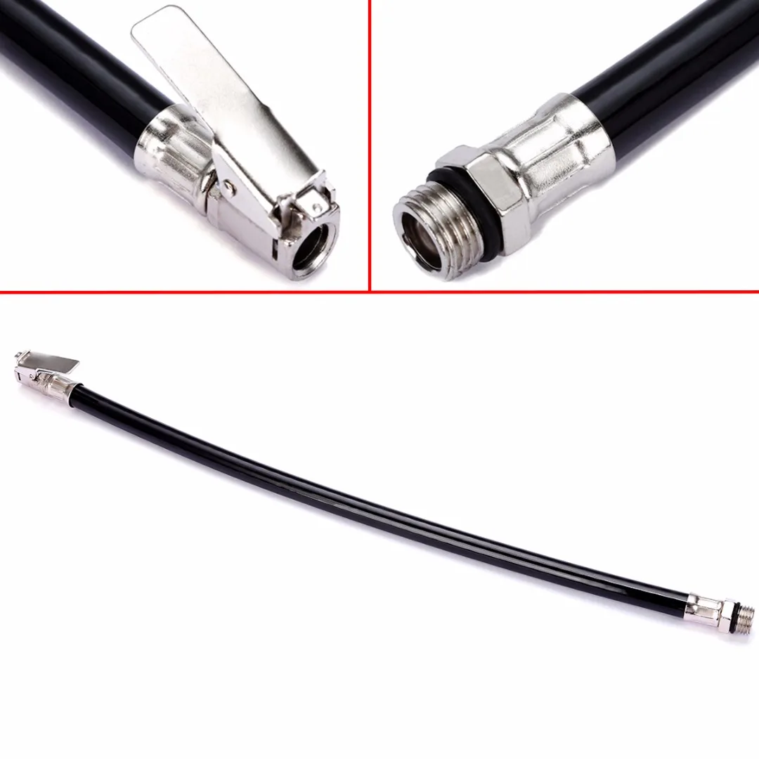 2018 New 1Pcs Rubber Metal Bike Inflator Hose Bicycle Bike Tyre Hand Air Pump Inflator Replacement Hose Cycle Pump Durable