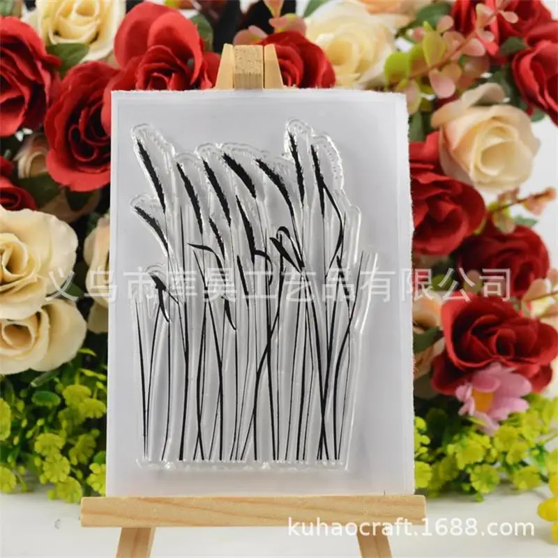 FGHGF Reed Transparent Silicone Stamp/Seal for DIY scrapbooking/photo album Decorative clear stamp | Канцтовары для офиса и