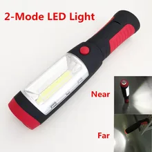 LED Hook Light Magnetic Flashlight Perfect Torch Work Lamp with Magnet and 2 Light Modes Camping Outdoor Sport