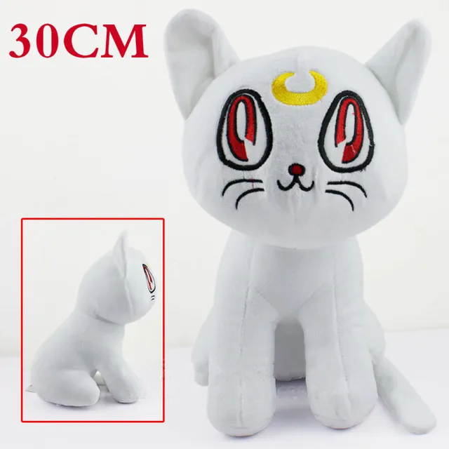 Kawaii Sailor Moon Kot Luna Plush Doll Dla Dzieci Zabawki Prezent 12
