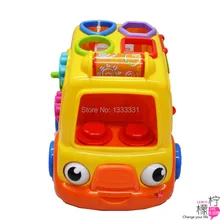 Веселый автобус хороший бренд 3c сертификат автомобиль игрушки Обучающие забавная игрушка Для малышей и детей более старшего возраста выше 12 месяцев размер 21x23x20 см высокого качества