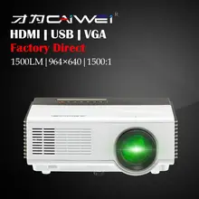 CAIWEI Portable Mini Standard LCD Projector LED Beamer Proyector Home Theater Cinema Movie Video Game Support HD 1080p