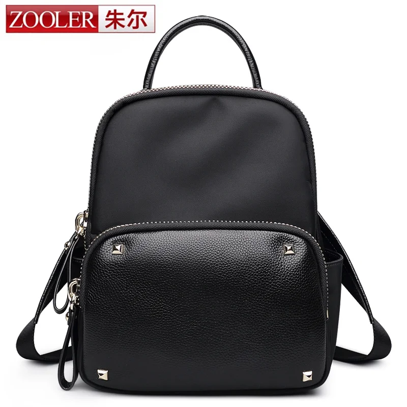 

HOT &Solid backpack Zooler women leather backpack versatile superior cowhide genuine leather backpacks elegant 2016 lady#1085