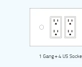 Livolo стандарт США USB розетка(2.1A, 5 В), белое Хрустальное стекло, настенные точки питания с вилкой, 2 банда USB, VL-C592U-11