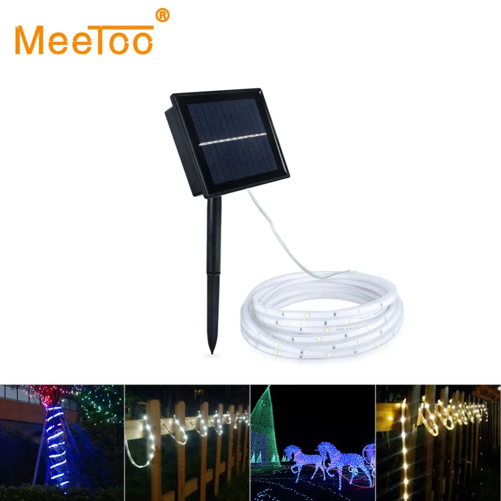 Светодиодная лента SMD2835 на солнечных батареях 100 светодиодный водонепроницаемый