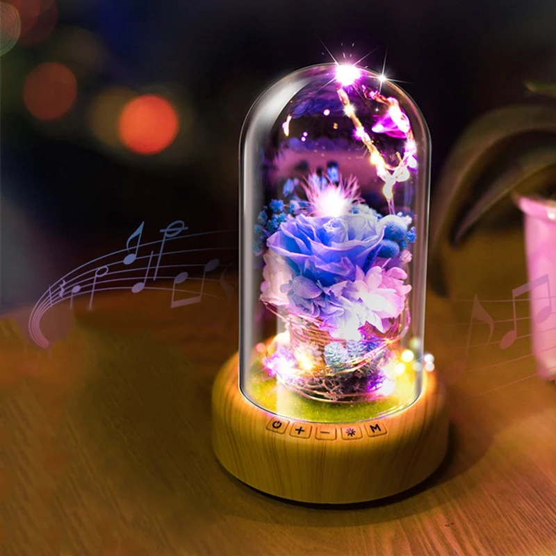 

New LED night Lights Decorative Dream Night Light Streamer Rechargeable Battery Home Wireless Bluetooth Speaker Table Lamp