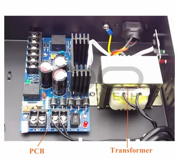 UPS Power Supply for Access Control Panel Can Hold Battery Model 2006-7