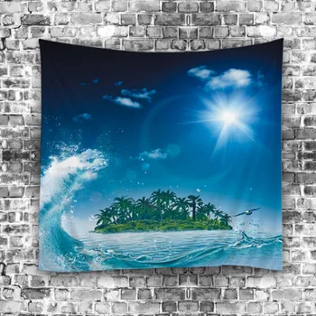 

New Creative Southeast Asia ocean Waves theme pattern 0205 Home Decorative Tapestry Hanging Wall Carpet Retail Wholesale