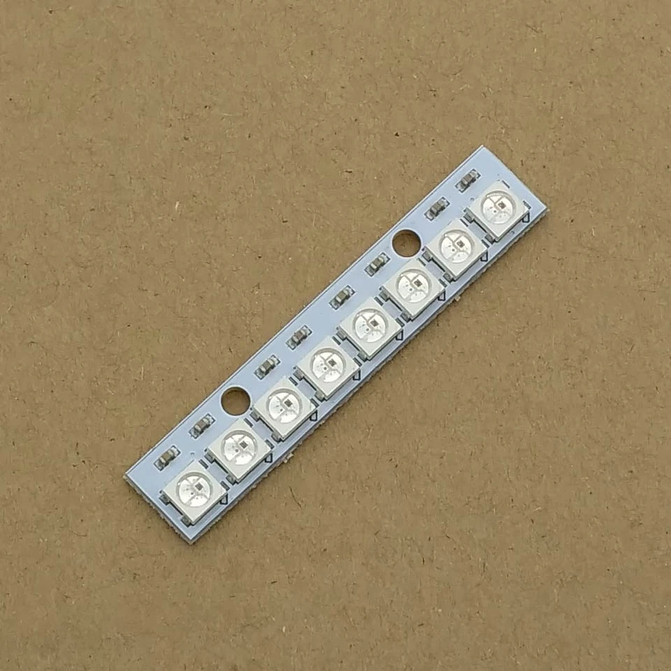 Светодиодные лампы WS2812 5050 RGB 8 каналов встроенные полноцветные светодиодные RGB|bu| |