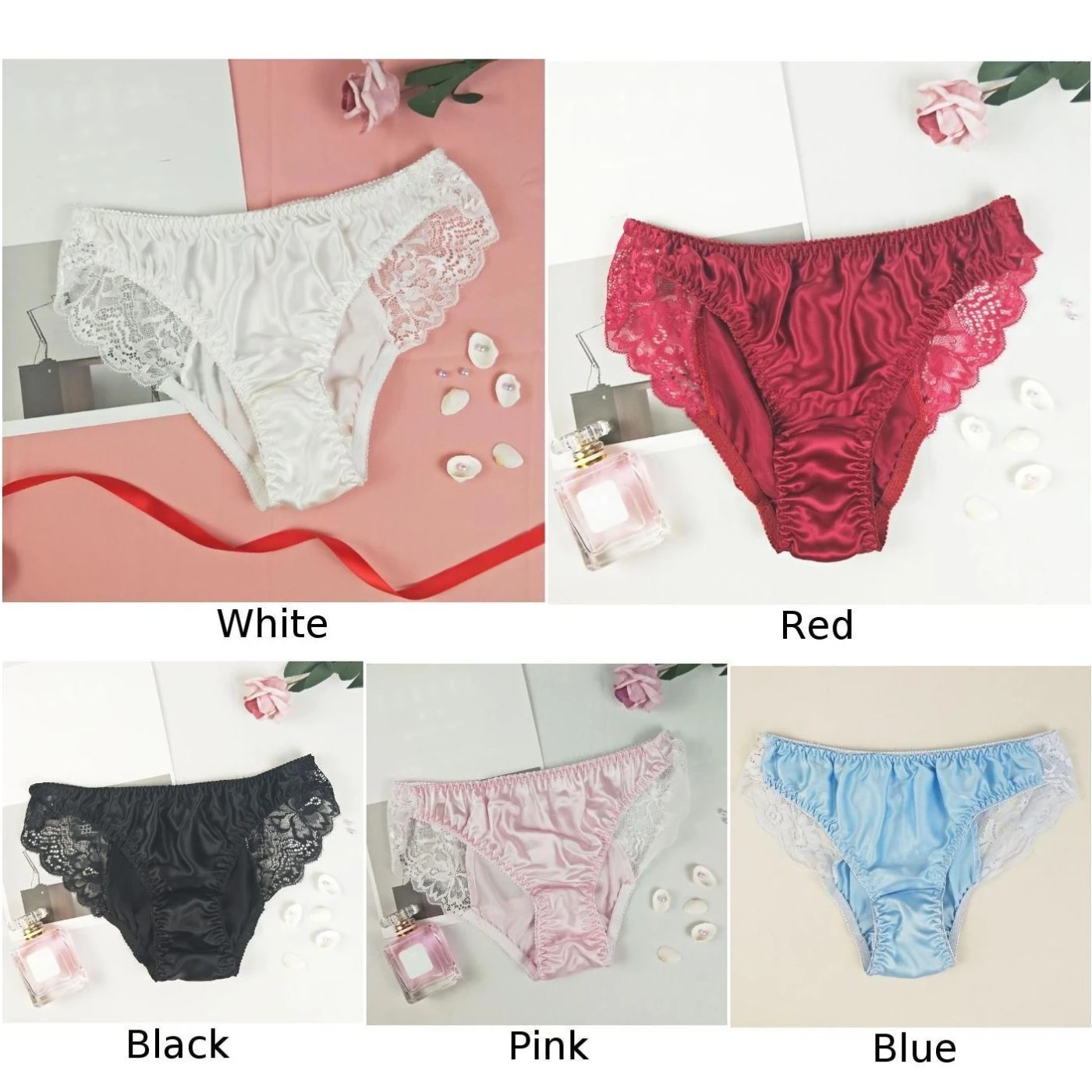 Underwear Womens Underpants M-XXL Lingerie Seamless Lady Womens Ladies Sexy LACE Lace Underpants Silk Silk