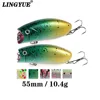 Señuelo de pesca de Popper, 10,4g/5,5 cm, wobbler isca, cebo duro artificial, Topwater Popper, 1 Uds. ► Foto 1/6