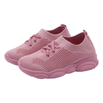 

Spring Autumn Kids Shoes 2019 Fashion Knitted Mesh Casual Children Sneakers For Boy Girl Toddler Baby Breathable Sport Shoe