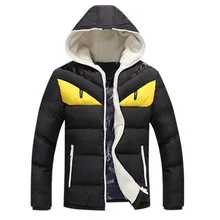 Импортные товары, мужская куртка размера плюс, зимняя уличная мода, молодежное хлопковое пальто с капюшоном, индивидуальный дизайн, пуховик, утепленная, сохраняет тепло