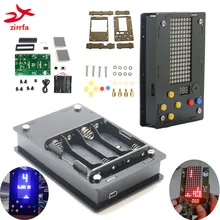 

Electronic DIY Kit 8x16 Dot matrix game machine with Acrylic Diy Kit Electronic
