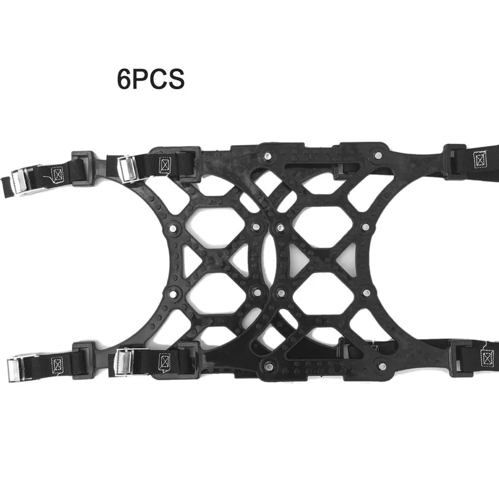

Universal Car Chains Suit Automobile Anti-skid Chains 6 Pieces Tire Snow Chain TPU Ox Tendon Durable Chains