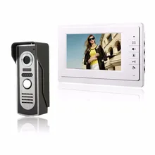HD 7 ”TFT Color Video de la puerta Sistema de Intercomunicación Del Timbre del teléfono Kit IR Monitor de la Cámara del teléfono Manos Libres de Intercomunicación