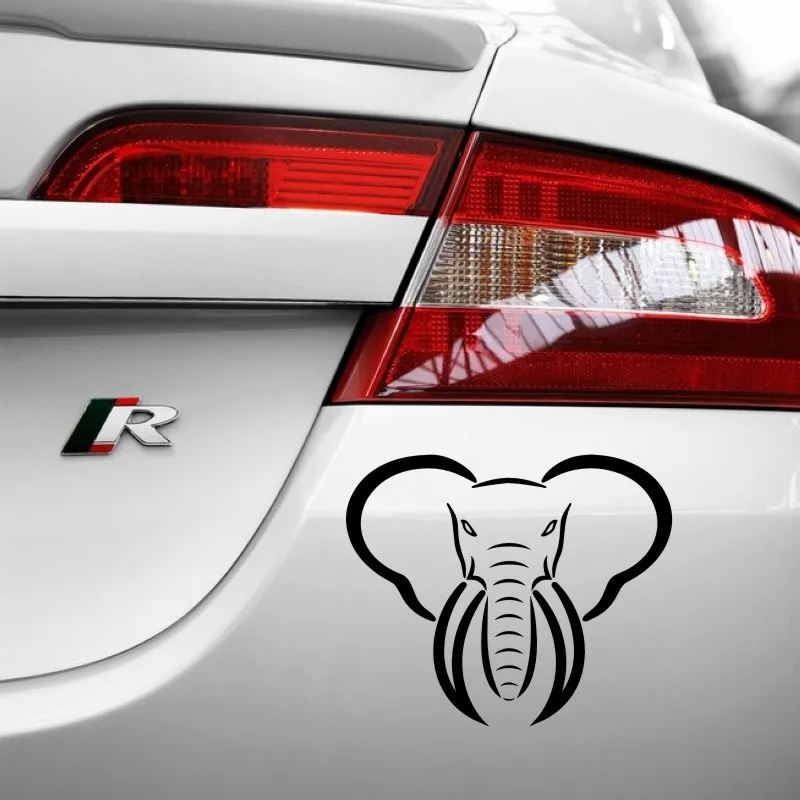 Buy Pegatina Car Elephant Sticker Rear Glass Elephant
