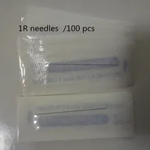 100 Pcs 1R Para Agulhas de Tatuagem Permanente Maquiagem Boa Qualidade Tradicional Pacote Independente