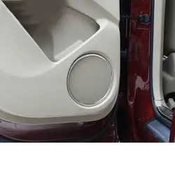 Lsrtw2017 из нержавеющей стали двери автомобиля звук плеер круг планки для Acura RDX 2012 2013 2014 2015 2016