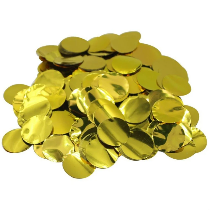 

25mm Metallic Gold Foil Circle for Confetti Balloon Pack of 15gram Balloon Confetti Mariage Wedding Party Table Decorations