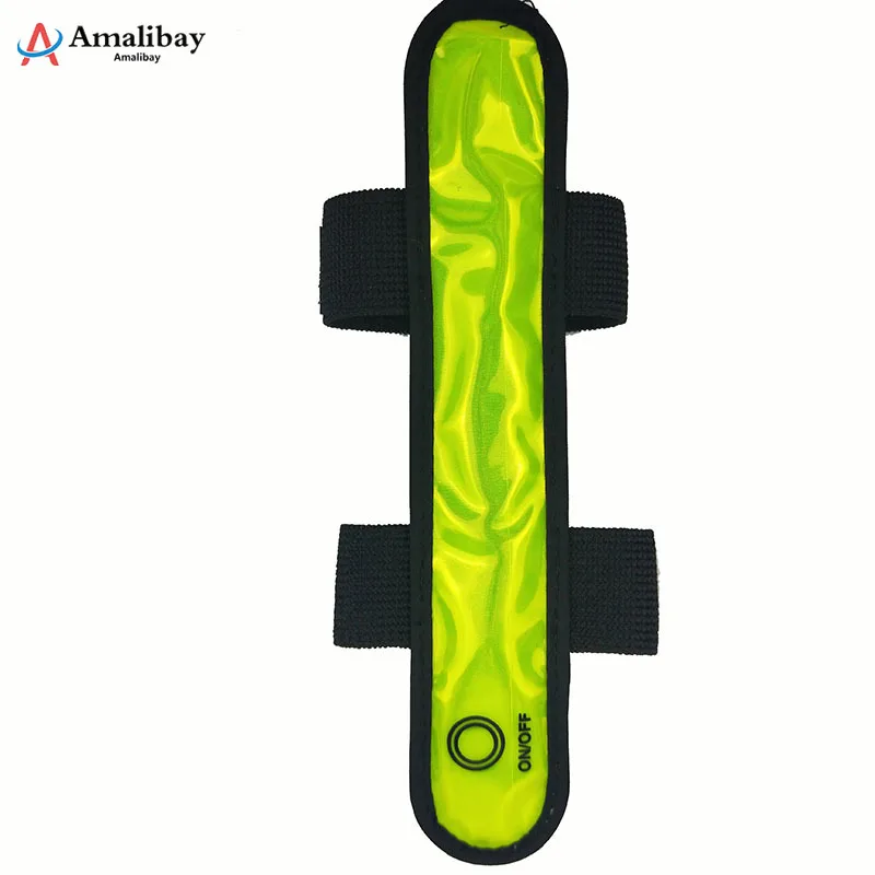 Электрический скутер скейтборд Предупреждение фонарик Xiaomi Mijia M365 ночника Велоспорт безопасности свет факел с регулируемый ремешок - Цвет: Светло-зеленый