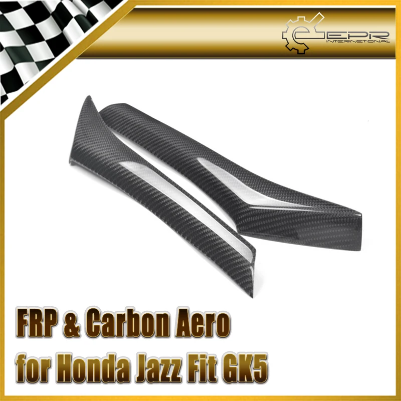 Автомобильный Стайлинг для Honda Jazz Fit GK5 14 17 углеродное волокно фара бровей бампер