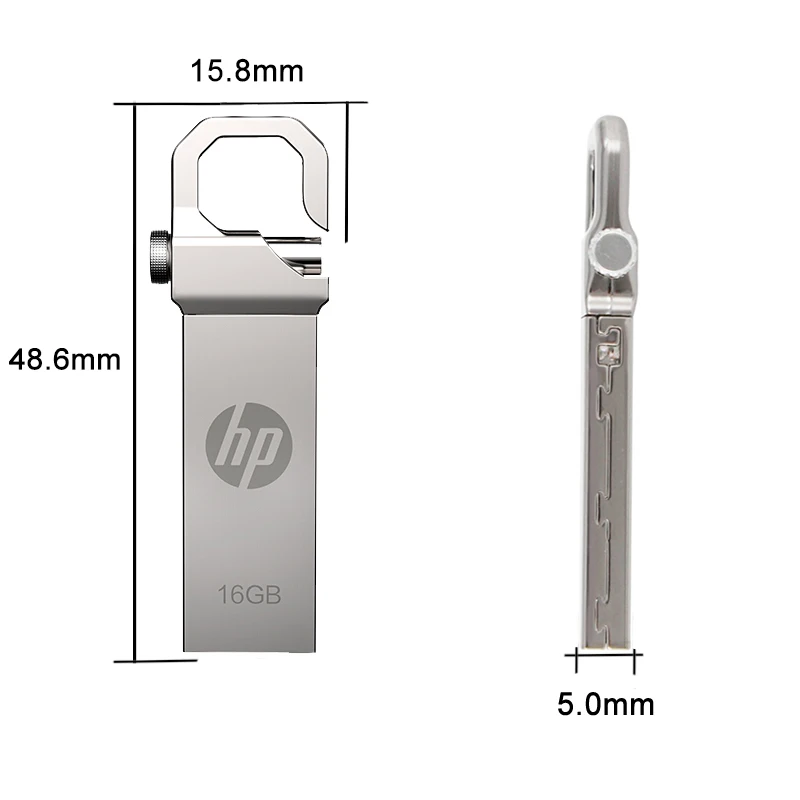 Hp флеш накопитель U диск 32 Гб V250W металлическая ручка мини 16 Водонепроницаемая
