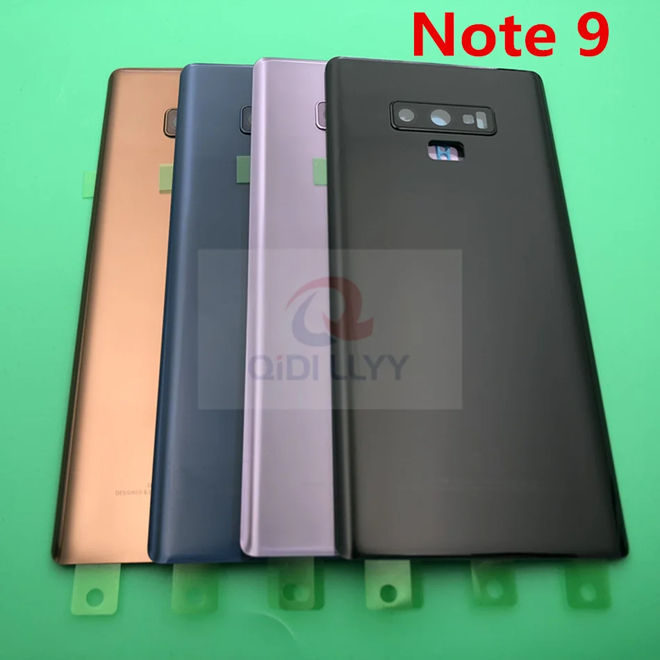 

10pcs/lot Mobile Phone Glass Cases Housing Battery Back Cover With Camera Lens For Samsung Galaxy Note 9 N960 SM-N960F Replace