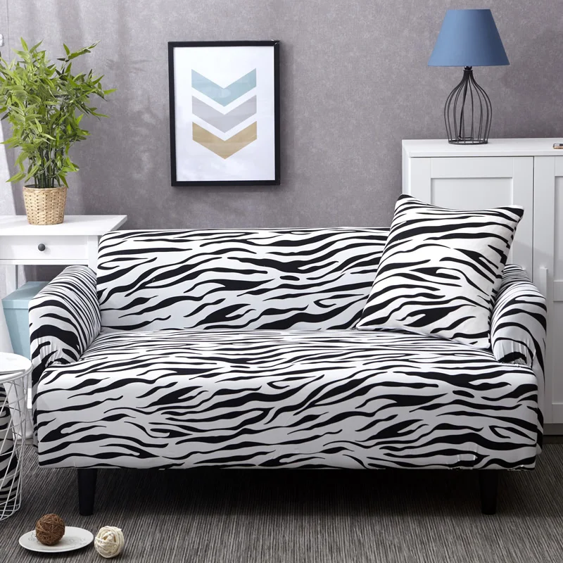 Print zebra universal Sofa cover Tight Wrap Couch covers