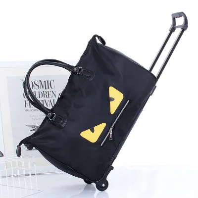 Модный женский чемодан на колесиках для багажа, брендовый Повседневный складной чемодан, дорожная сумка на колесиках
